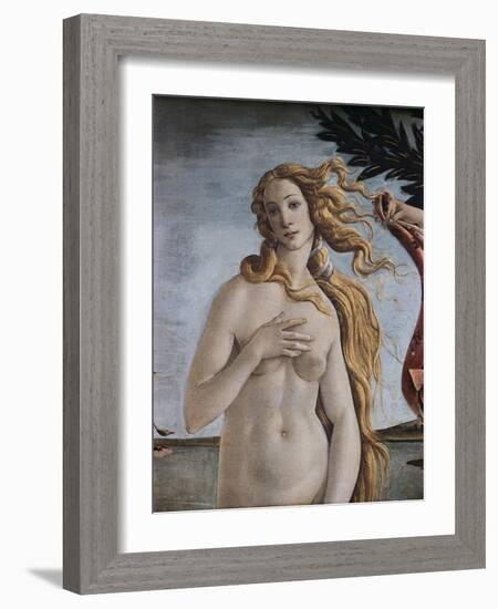 Detail of Birth of Venus-Sandro Botticelli-Framed Giclee Print