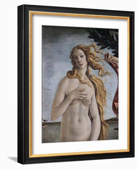 Detail of Birth of Venus-Sandro Botticelli-Framed Giclee Print