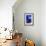 Detail of Blue House and Yellow Plant Pot in Majorelle Garden-Guy Thouvenin-Framed Photographic Print displayed on a wall