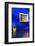 Detail of Blue House and Yellow Plant Pot in Majorelle Garden-Guy Thouvenin-Framed Photographic Print