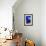 Detail of Blue House and Yellow Plant Pot in Majorelle Garden-Guy Thouvenin-Framed Photographic Print displayed on a wall