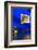 Detail of Blue House and Yellow Plant Pot in Majorelle Garden-Guy Thouvenin-Framed Photographic Print