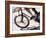 Detail of Blurred Action of Cyclist Competing on the Velodrome-null-Framed Photographic Print