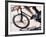 Detail of Blurred Action of Cyclist Competing on the Velodrome-null-Framed Photographic Print