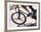 Detail of Blurred Action of Cyclist Competing on the Velodrome-null-Framed Photographic Print