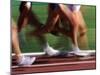 Detail of Blurred Action of Legs in Womens Race-Steven Sutton-Mounted Photographic Print