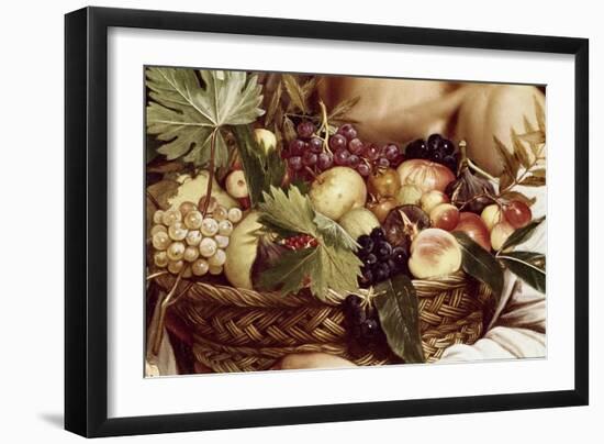 Detail of Boy with Basket of Fruit-Caravaggio-Framed Giclee Print