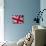 Detail of British Flag-null-Mounted Photographic Print displayed on a wall
