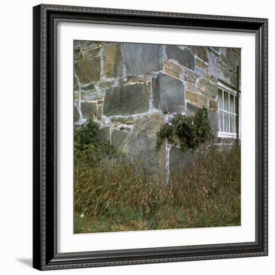 Detail of Building Showing Good Example of Early American Stonework or Masonry-Walker Evans-Framed Photographic Print