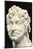 Detail of Bust of Joachim Murat, 1813 Carrara marble-Antonio Canova-Mounted Giclee Print