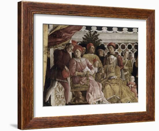 Detail of Camera Degli Sposi: the Court-Andrea Mantegna-Framed Giclee Print