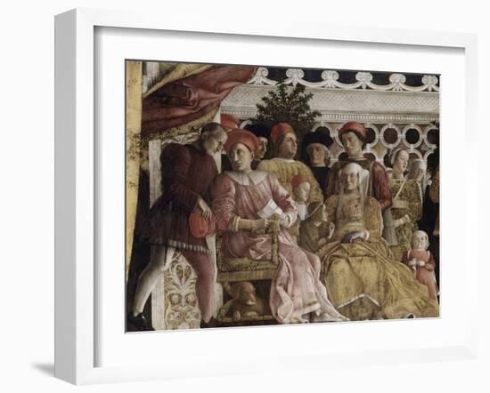 Detail of Camera Degli Sposi: the Court-Andrea Mantegna-Framed Giclee Print