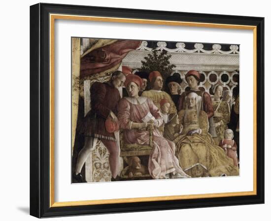 Detail of Camera Degli Sposi: the Court-Andrea Mantegna-Framed Giclee Print