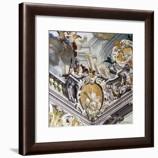 Detail of Ceiling Above Staircase with Fresco-null-Framed Giclee Print