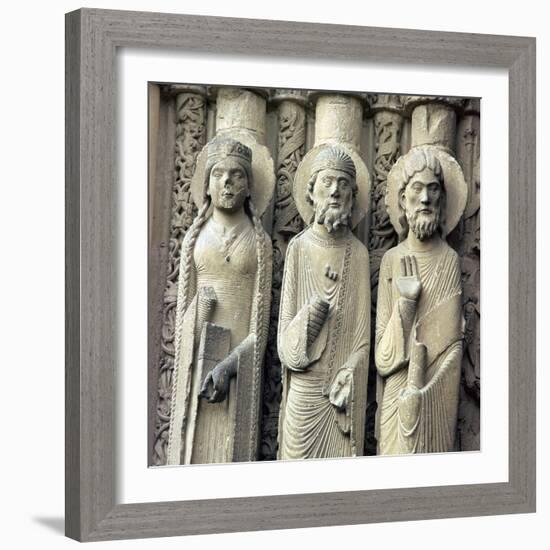 Detail of Chartres Cathedral, 12th century-Unknown-Framed Giclee Print