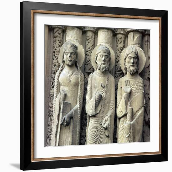 Detail of Chartres Cathedral, 12th century-Unknown-Framed Giclee Print