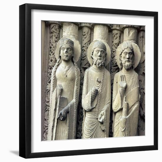 Detail of Chartres Cathedral, 12th century-Unknown-Framed Giclee Print