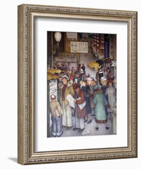 Detail of City Life-Victor Arnautoff-Framed Giclee Print