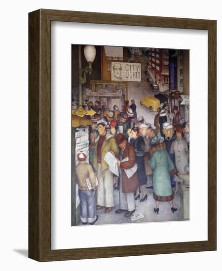 Detail of City Life-Victor Arnautoff-Framed Giclee Print