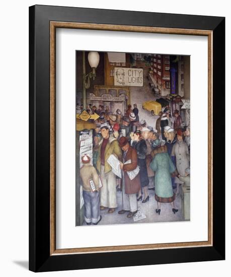 Detail of City Life-Victor Arnautoff-Framed Giclee Print