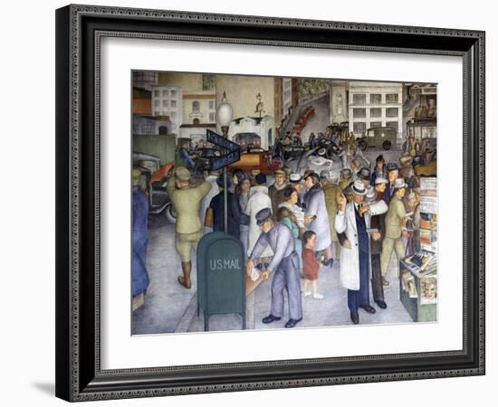 Detail of City Life-Victor Arnautoff-Framed Giclee Print