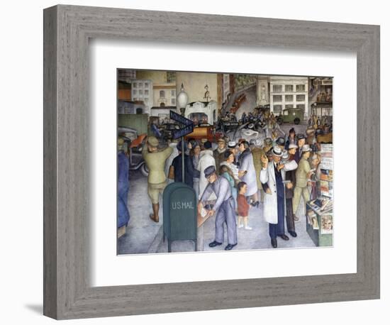 Detail of City Life-Victor Arnautoff-Framed Giclee Print