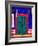 Detail of Colorful Wooden Door and Step, Cabo San Lucas, Mexico-Nancy & Steve Ross-Framed Photographic Print