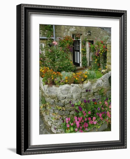 Detail of Cottage and Garden, Yorkshire, England, United Kingdom, Europe-Woolfitt Adam-Framed Photographic Print