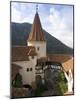Detail of Courtyard and Turret, Bran Castle (Dracula's Castle), Bran, Saxon Land, Transylvania-Gavin Hellier-Mounted Photographic Print
