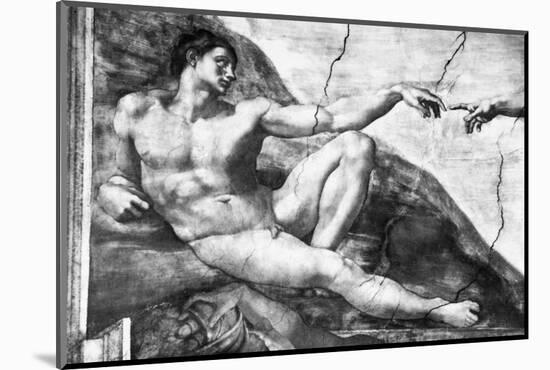 Detail of Creation of Adam by Michelangelo-Bettmann-Mounted Photographic Print