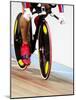 Detail of Cyclist Racing on the Velodrome Track, Athens, Greece-Paul Sutton-Mounted Photographic Print