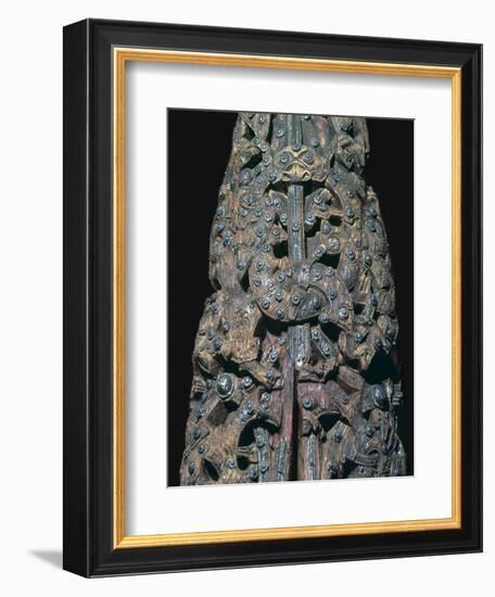 Detail of decorations from a Viking ship burial, 9th century. Artist: Unknown-Unknown-Framed Giclee Print