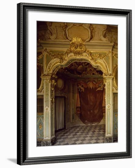 Detail of Decorations in Pope Pius VII Room, Palazzo Borea, Sanremo, Italy-null-Framed Giclee Print