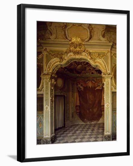Detail of Decorations in Pope Pius VII Room, Palazzo Borea, Sanremo, Italy-null-Framed Giclee Print