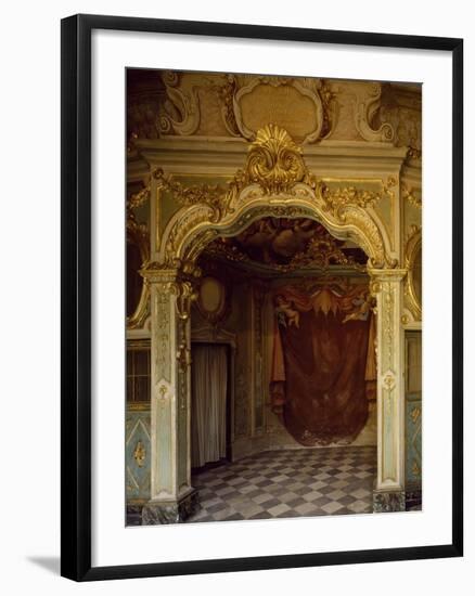 Detail of Decorations in Pope Pius VII Room, Palazzo Borea, Sanremo, Italy-null-Framed Giclee Print