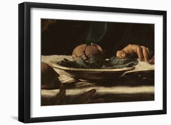 Detail of Dish from Supper at Emmaus, 1606 (Oil on Canvas)-Michelangelo Merisi da Caravaggio-Framed Giclee Print