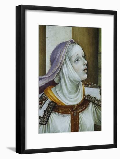 Detail of Druisana from Saint John the Evangelist Reuscitating Druisana-Filippino Lippi-Framed Giclee Print