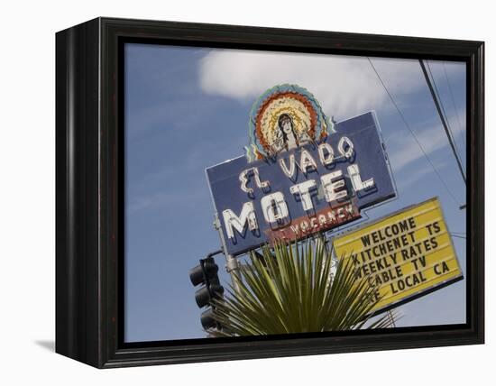 Detail of El Vado Motel Sign, Albuquerque, New Mexico, USA-Nancy & Steve Ross-Framed Premier Image Canvas