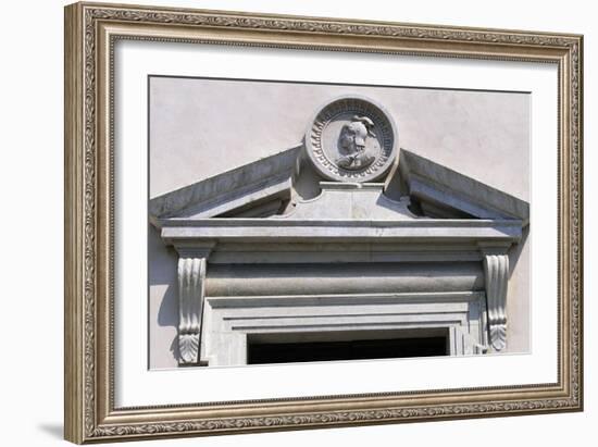 Detail of Facade of San Pietro Al Po Church-null-Framed Giclee Print