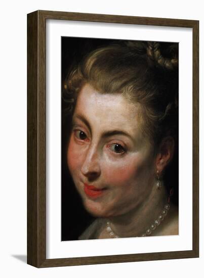 Detail of Face from Isabella Brant as Glycera-Peter Paul Rubens-Framed Giclee Print