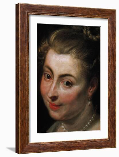 Detail of Face from Isabella Brant as Glycera-Peter Paul Rubens-Framed Giclee Print