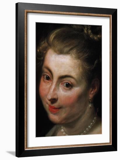 Detail of Face from Isabella Brant as Glycera-Peter Paul Rubens-Framed Giclee Print