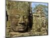 Detail of Face on Bayon Temple-Bob Krist-Mounted Photographic Print