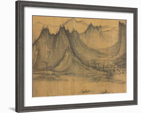 Detail of Fishermen's Evening Song by Xu Daoning-null-Framed Photographic Print