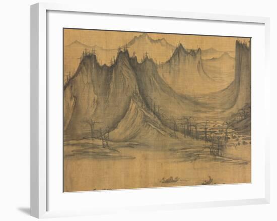 Detail of Fishermen's Evening Song by Xu Daoning-null-Framed Photographic Print