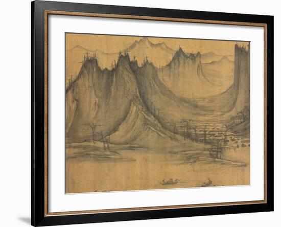 Detail of Fishermen's Evening Song by Xu Daoning-null-Framed Photographic Print