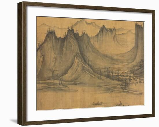 Detail of Fishermen's Evening Song by Xu Daoning-null-Framed Photographic Print