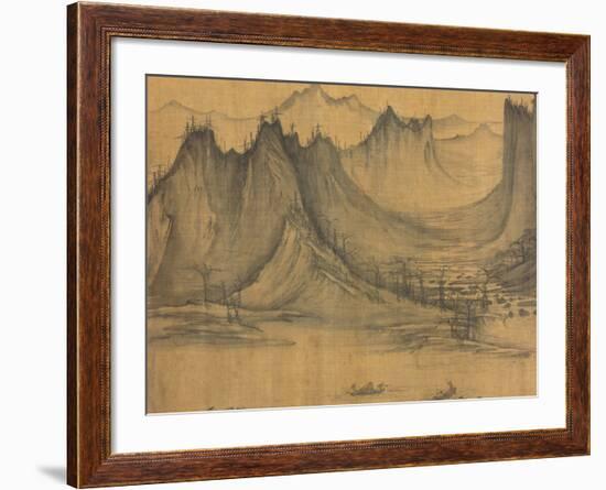 Detail of Fishermen's Evening Song by Xu Daoning-null-Framed Photographic Print