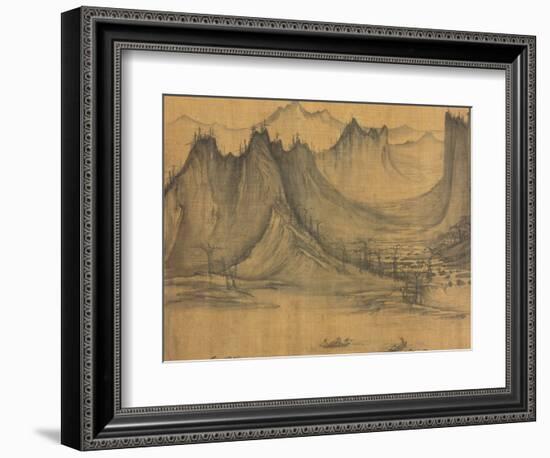 Detail of Fishermen's Evening Song by Xu Daoning-null-Framed Photographic Print