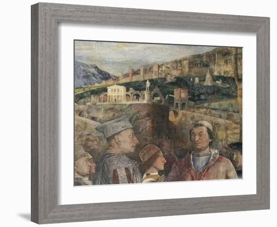 Detail of Fresco in Bridal Chamber-Andrea Mantegna-Framed Giclee Print